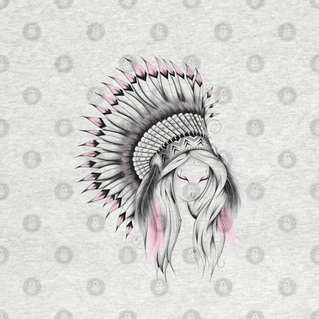 Indian Headdress Pink Version by LouJah69